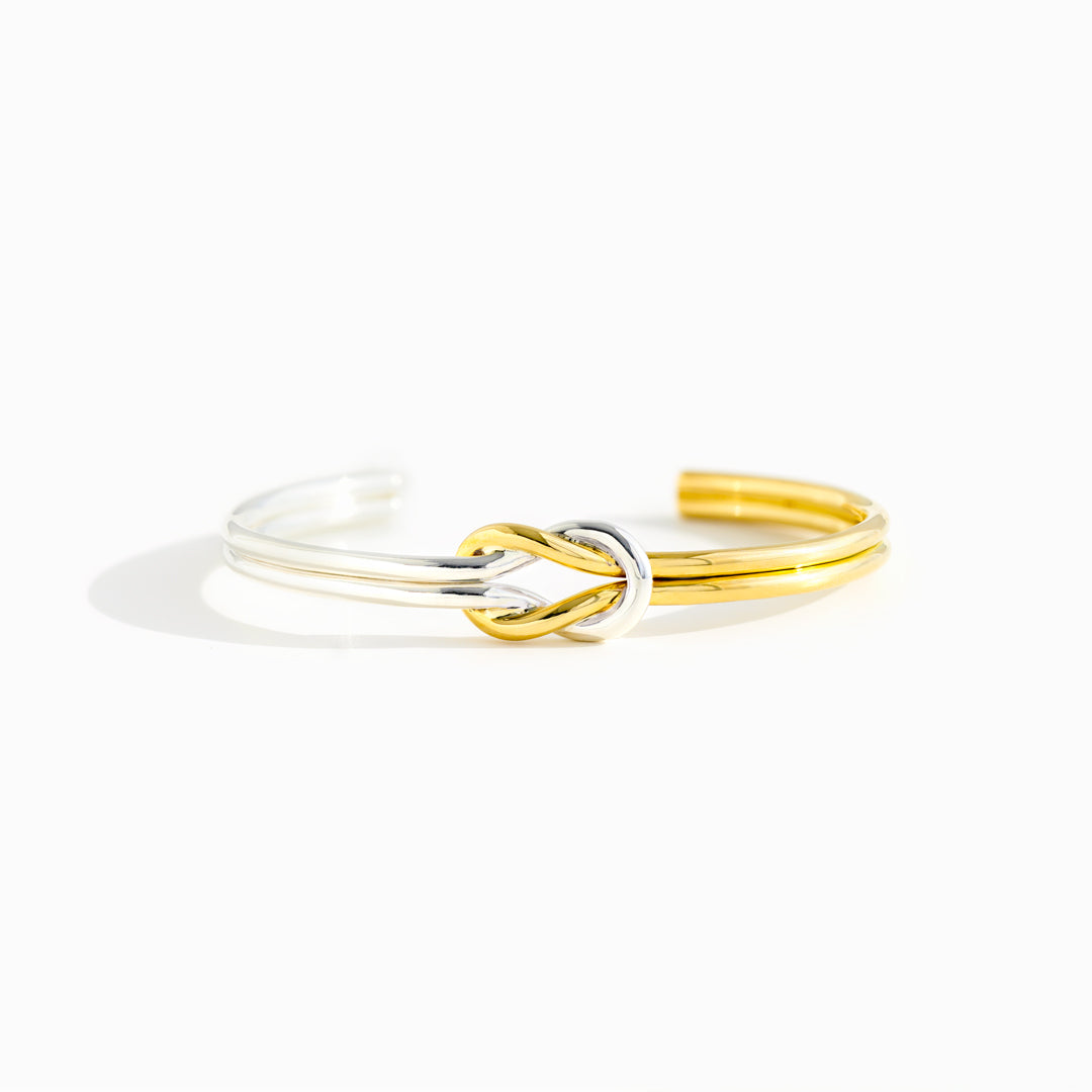 Forever Linked Together Knot Cuff Bracelet