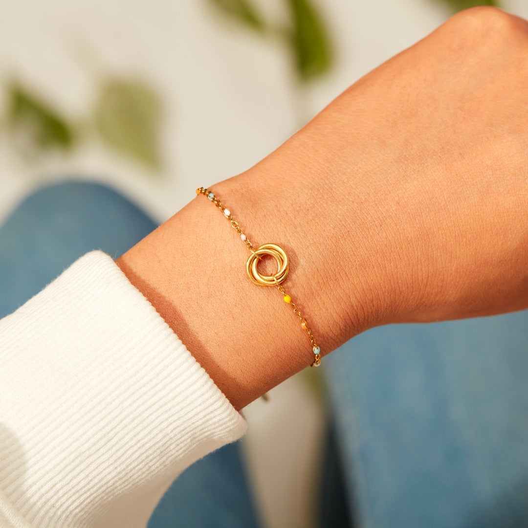 Badass Girl Gang Triple Circle Bracelet