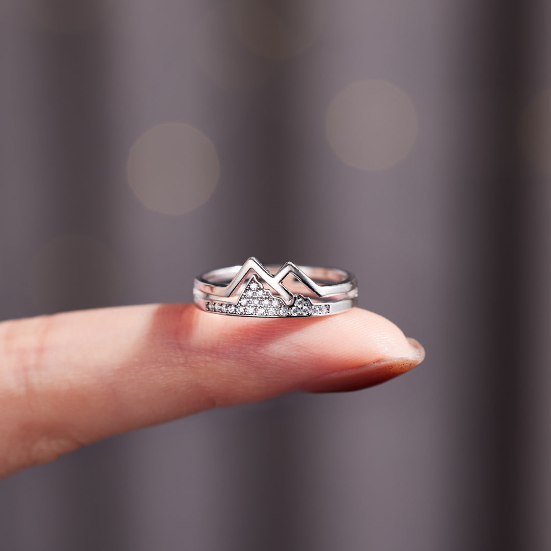 Pavé Mountain Ring