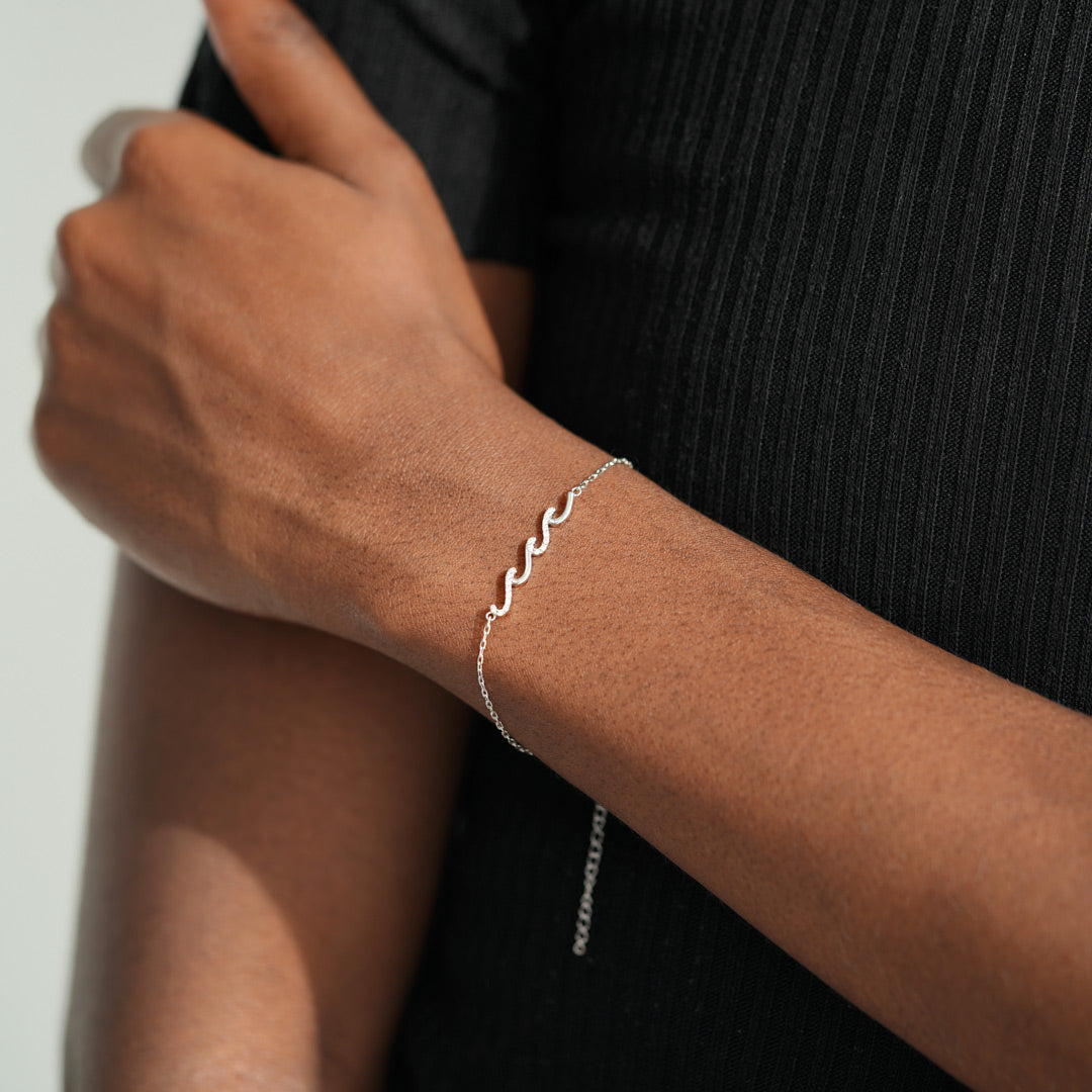 Sister In Christ Triple Wave Bracelet