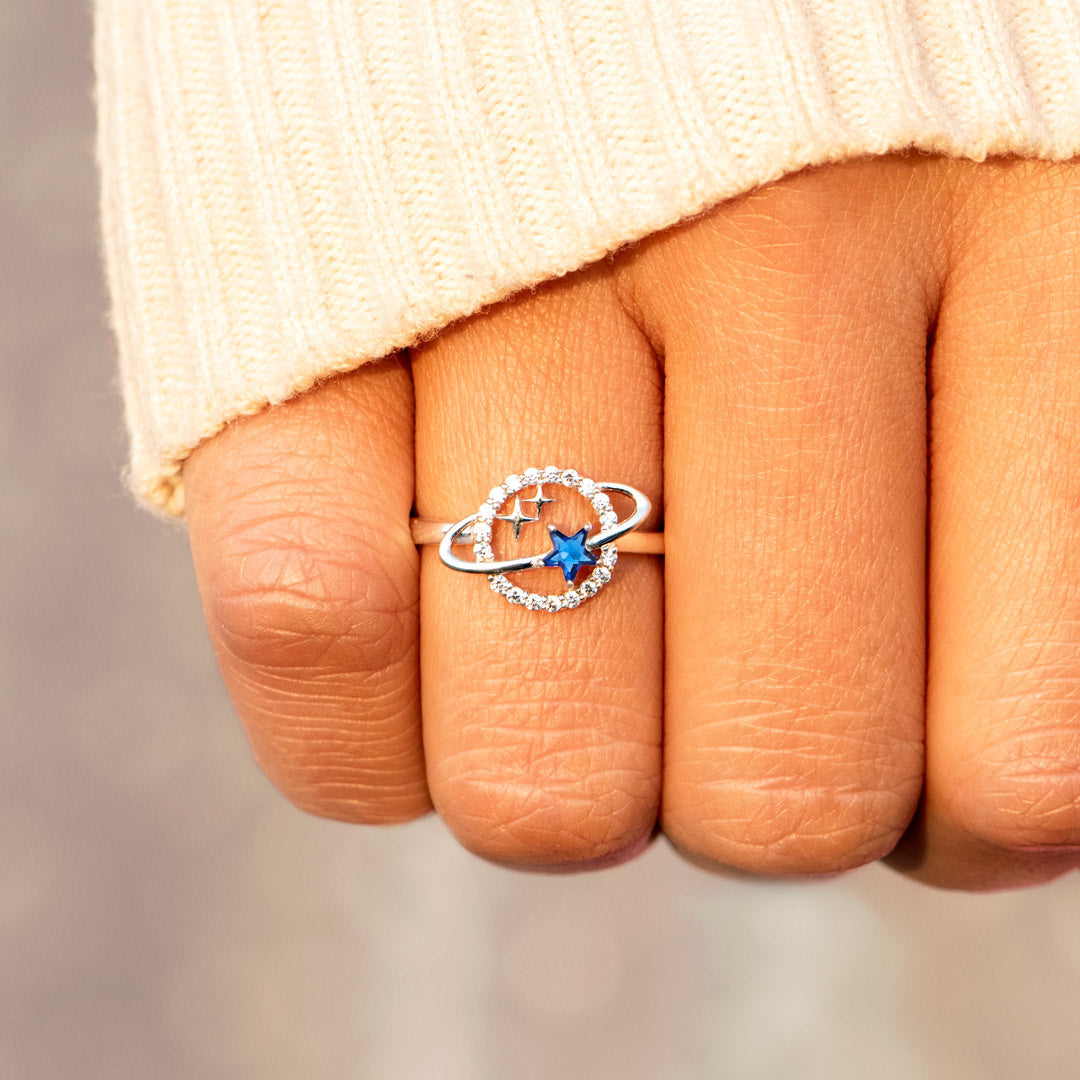A Grandmother's Love Planet & Stars Ring