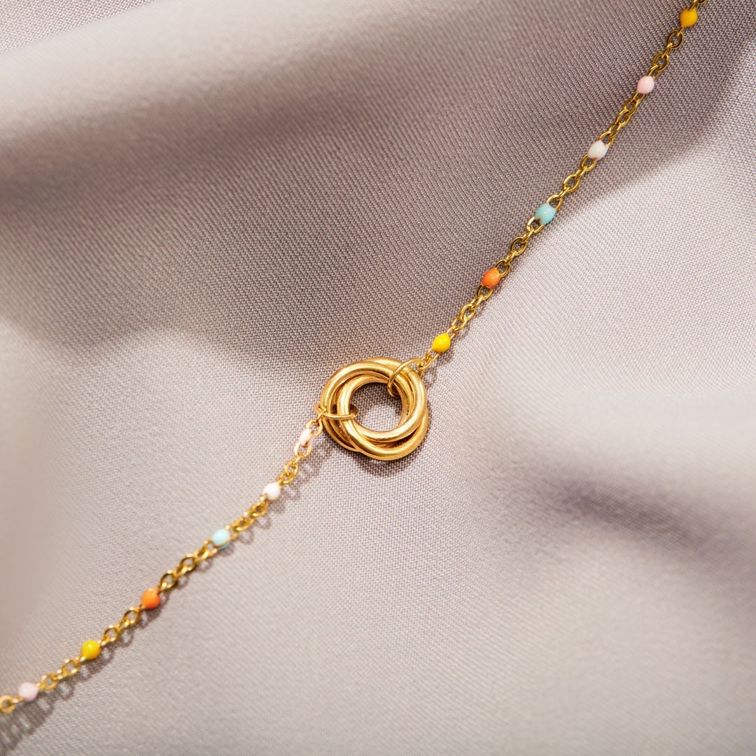 Badass Girl Gang Triple Circle Bracelet